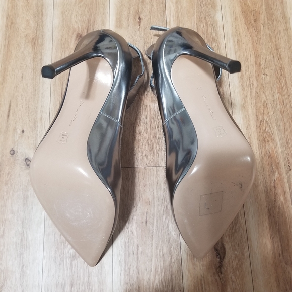 GIANVITO ROSSI Silver leather Ankle Heels - Picture 3 of 8